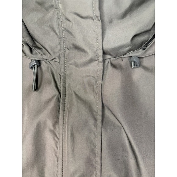 A New Day Jacket Womens XL Green Water Resistant Hooded Parka Raincoat Pockets - Picture 11 of 15